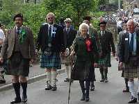 Halkirk Games 2004 opening procession
- click for the Entertainment - Local Galas main page at Caithness.org